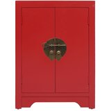  Noćni ormarić crveni 38 x 28 x 52 cm od drva paulovnije | Eponuda.com