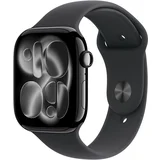 watch series 11 GPS 42mm Jet black aluminium case with black sport band - s/m, (5000011430)