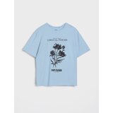 Sinsay Pamučna majica kratkih rukava s cvjetnim printom | shoptok.hr