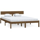 The Living Store Posteljni okvir medeno rjav iz trdne borovine 120x200 cm - Posteljni Okvir, (21525970) | Shoptok.si