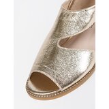 GOODIN Women's gold sandals with cutouts | shoptok.hr