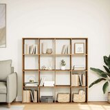 vidaXL Ormarić z knjige boja hrasta 137,5x29x137,5cm konstruirano drvo | shoptok.hr