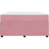  Posteljni okvir z vzmetnico z vzmetnico Roza 140 x 200 cm Žamet | Shoptok.si