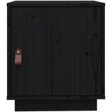  Noćni ormarići 2 kom crna 40 x 34 x 45 cm od masivne borovine | Eponuda.com