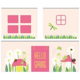 Vipack set od 3 pamučne zavjese za krevet Spring | shoptok.hr