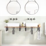  Površina za umivaonik neobrađena 120x40x2 cm od drva bagrema | shoptok.hr