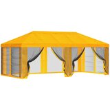  Pokrov za gazebo s bočnim zidovima 6 x 3 m Žuta Poliester 190 | shoptok.hr