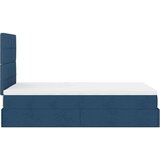 vidaXL Otomanski okvir kreveta s madraca plavi 120x190 cm od tkanine | shoptok.hr