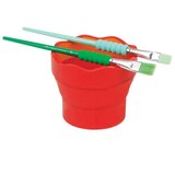Čaša ZA TEMPERE CLIC&GO FABER-CASTELL 181517 CRVENA BLISTER | Shoptok.si