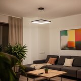  Brilagi - LED prigušiva luster na sajli FALCON SLIM LED/50W/230V 50x50 cm crna + daljinski upravljač | Eponuda.com