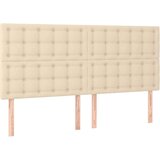  Krevet s oprugama i madracem krem 180x200 cm od tkanine | shoptok.hr