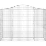  Lučne gabionske košare 12kom 200x50x140/160cm pocinčano željezo | shoptok.hr