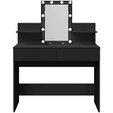  Toaletni stolić s LED svjetlima crni 100 x 40 x 130 cm | shoptok.hr