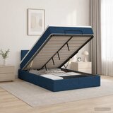  od pjene s madracem i LED-om Plava 120 x 190 cm Tkanina | shoptok.hr