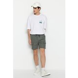 Trendyol shorts - Khaki - Normal Waist Cene
