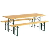 200 cm x 80 cm-Baštenski sto i klupe