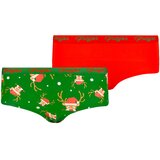 Frogies Women's panties Deer 2P Christmas Cene
