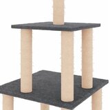  Penjalica za mačke sa stupovima za grebanje tamnosiva 111 cm | Eponuda.com