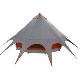  Teepee šator s krovom Siva i narančasta 600 x 600 x 347 cm | shoptok.hr