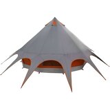  Teepee šotor s streho Siva in oranžna 600 x 600 x 347 cm, (5000091083) | Shoptok.si