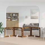  Vrata za pse z stojali 4 pcs Dimljen hrast 100 x 80 cm, (5000232688) | Shoptok.si