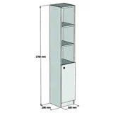 hanah home ormarić za kupatilo trend 802CLP3902