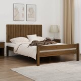  Zidno uzglavlje boja meda 140x3x60 cm masivna borovina | shoptok.hr