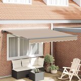 vidaXL retraktilna tenda bež 350x250 cm | Shoptok.si