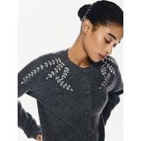 Reserved Kardigan s aplikacijama - tamnosivo | shoptok.hr