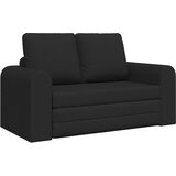 vidaXL Tla Sofa Postelja 2-v-1 Črna 148x71x83 cm Tkanina Cene