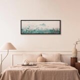  Slika - Turquoise Valley (1 Part) Narrow 90x30 U crnom drvenom okviru | shoptok.hr