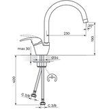 Rosan baterija za sudoperu KING - izliv 230 mm J382201 ROS059 | Eponuda.com