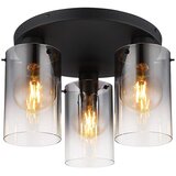 Globo 15907-3D - Plafonski luster FLORENTINA 3xE27/40W/230V pr. 40,5 cm crna | Eponuda.com