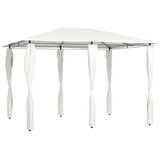  Sjenica s navlakama za stupove 3 x 4 x 2,6 m krem 160 g/m² | shoptok.hr