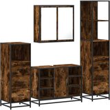 vidaXL 4-dijelni set kupaonskog namještaja boja hrasta drveni | shoptok.hr
