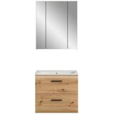 MID.YOU Kopalnica Z Umivalnikom Ice, Barva Hrasta, 2-Delna | Shoptok.si