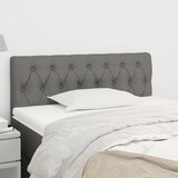  Uzglavlje tamnosivo 100x7x78/88 cm od tkanine | shoptok.hr