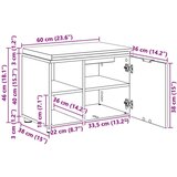  Haldna klop z blazino Enobarvno Umetni hrast 60 x 38 x 46 cm, (5000160674) | Shoptok.si