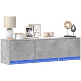 vidaXL TV omarica z LED betonsko siva 140x34x40 cm inženirski les | Shoptok.si