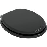  Toaletna sjedala s mekim zatvaranjem 2 pcs Crna 44 x 38 cm | shoptok.hr