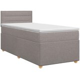  Boxspring krevet s madracem Sivosmeđa 80 x 200 cm Tkanina | shoptok.hr