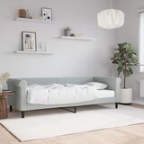vidaXL Dnevna postelja z vzmetnico svetlo siva 80x200 cm žamet Cene