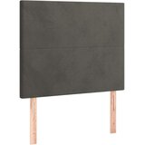 Box spring krevet s madracem tamnosivi 90x190 cm baršunasti | shoptok.hr