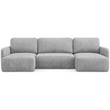 Makamii Svijetlo siva sklopiva/s prostorom za odlaganje kutna garnitura od šenila (u obliku slova "U") Lilo – | shoptok.hr