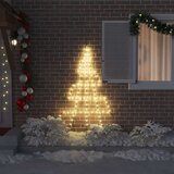 vidaXL LED božično drevesce med 112 LED Toplo bela 511 cm Kovina | Shoptok.si