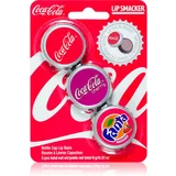Lip Smacker Coca Cola balzam za ustnice 3 kos dišave Original, Cherry & Fanta 9 g