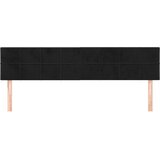  Uzglavlja crna 200x5x78/88 cm baršunasta | shoptok.hr