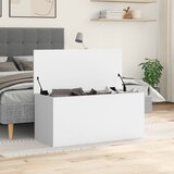  Kutija za pohranu bijela 100x42x46 cm od konstruiranog drva | shoptok.hr