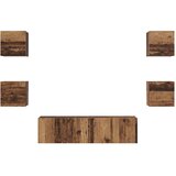 Set TV komoda Zidne 6 pcs Staro drvo Konstruirano drvo | shoptok.hr