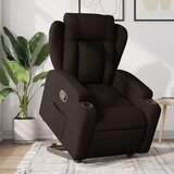 Maison Chic Naslanjač - Relax naslanjač s funkcijo vstajanja temno rjavo blago, (22042150) | Shoptok.si